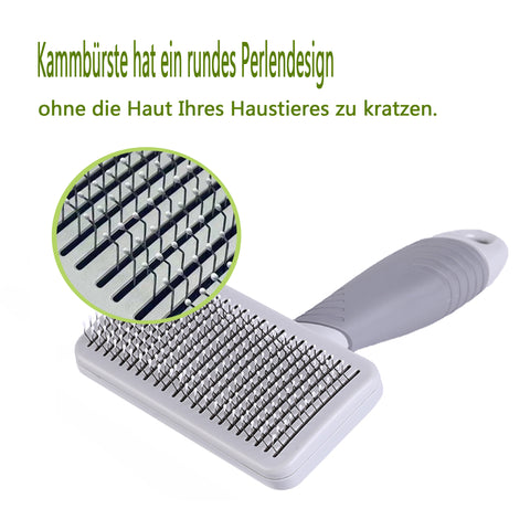Cat brush, depilation brush with one button 