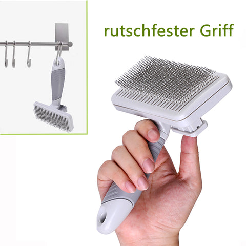 Cat brush, depilation brush with one button 
