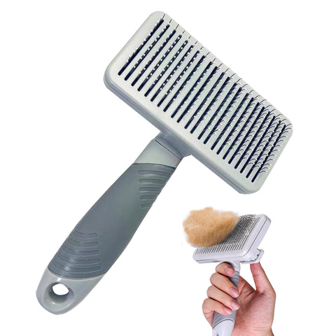 Cat brush, depilation brush with one button 